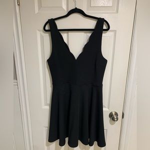 Black scalloped dress from Simons size large